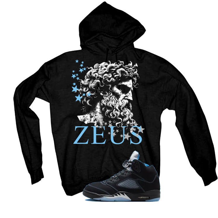 Air Jordan 5 Black/University Blue Matching T-Shirt Black product image 3