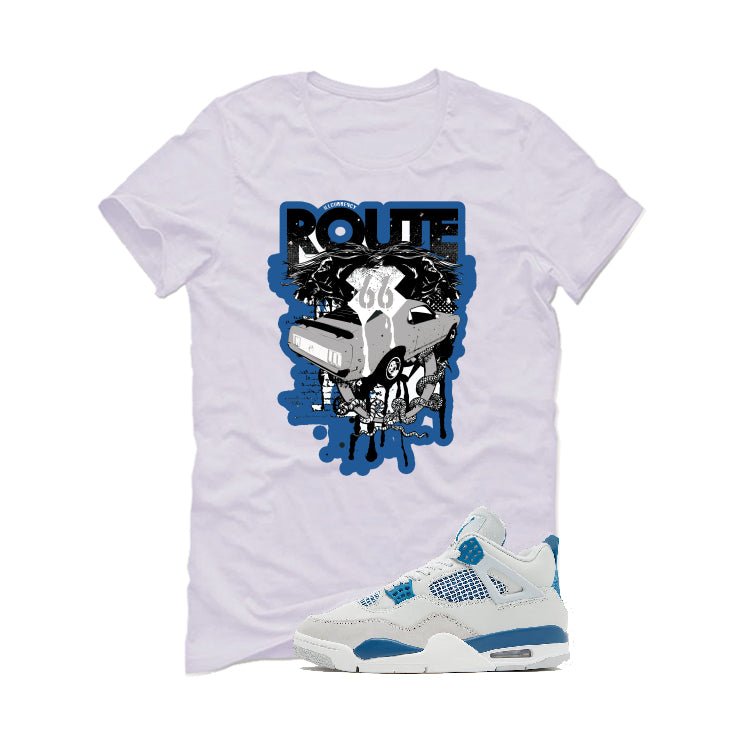 Air Jordan 4 “Military Blue” | illcurrency White T-Shirt product image 2