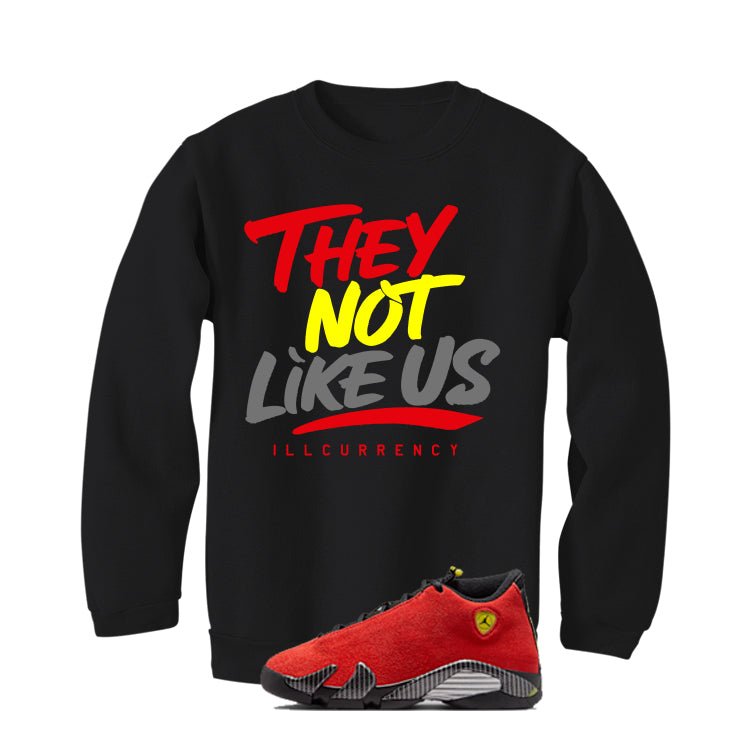 Air Jordan 14 Ferrari Black T-Shirt (They not like us) product image 4