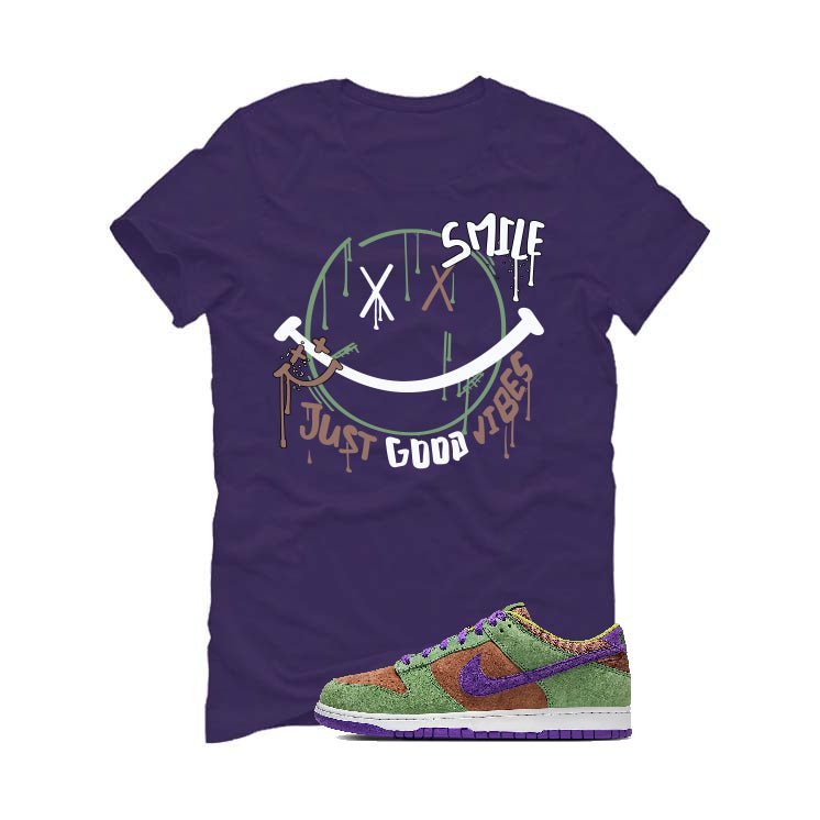 Nike Dunk Low “Veneer” | illcurrency Purple T-Shirt (Smile) product image 2