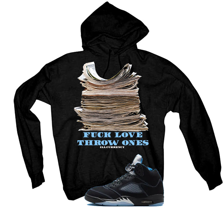 Air Jordan 5 Black/University Blue Matching T-Shirt Black product image 3