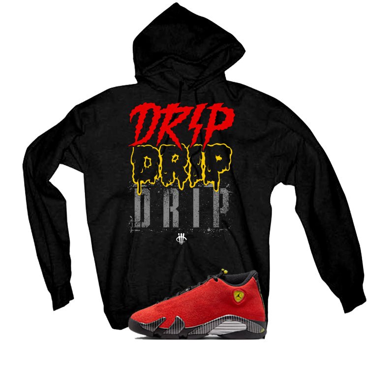 Air Jordan 14 Ferrari Black T-Shirt (Drip illcurrency product image 3