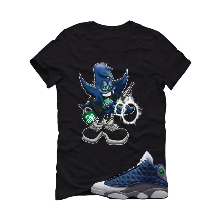 Air Jordan 13 Flint Black T-Shirt (Bad Weed)| illcurrency product image 2
