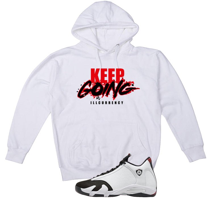 Air Jordan 14 Black Toe White T-Shirt (keep Going) product image 3
