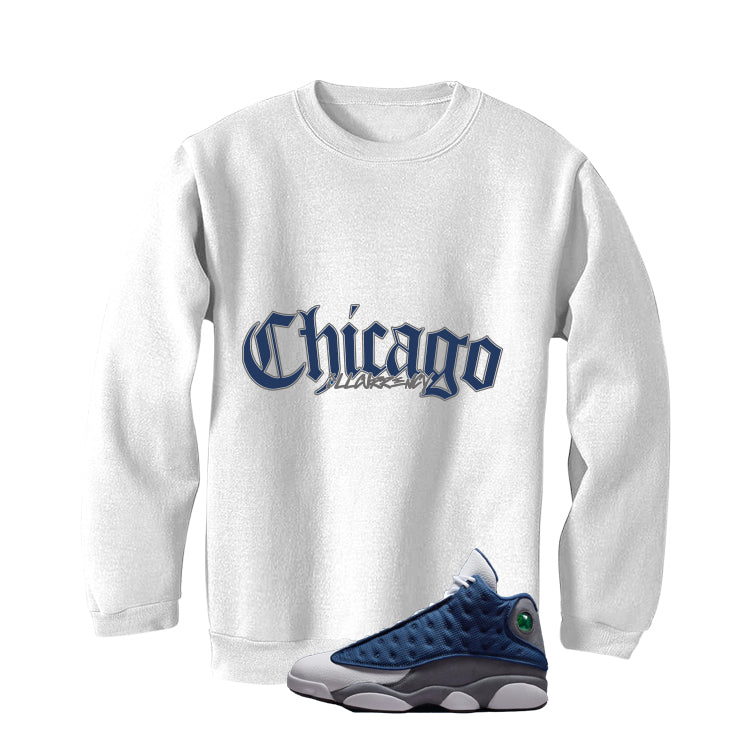 Air Jordan 13 Flint White T-Shirt (Chicago)| illcurrency product image 4