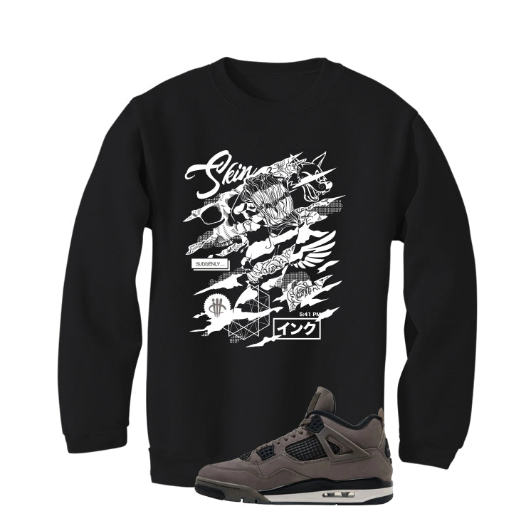 Air Jordan 4 Cave Stone Black T-Shirt (Skin And Ink) product image 4