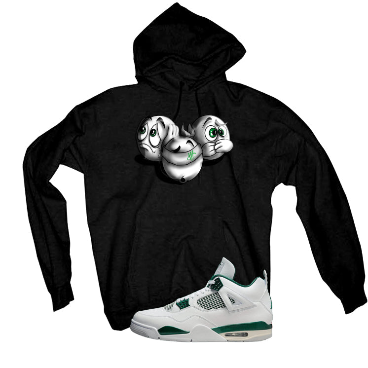 Air Jordan 4 Oxidized Green Black T-Shirt (SEE NO EVIL) product image 3