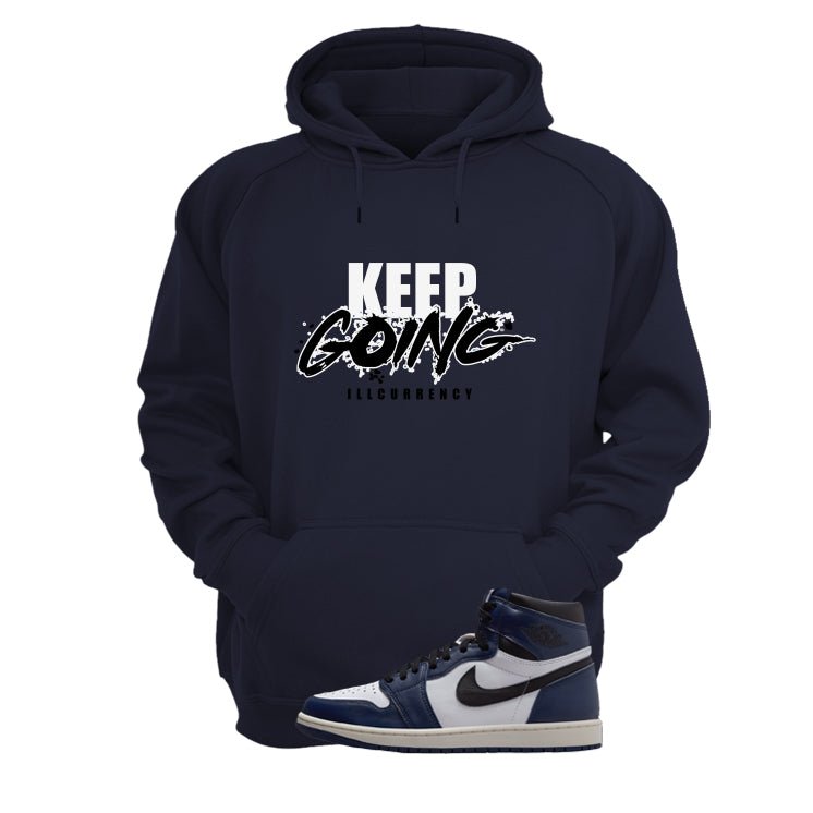 Air Jordan 1 High OG Midnight Navy Blue T-Shirt (keep product image 3