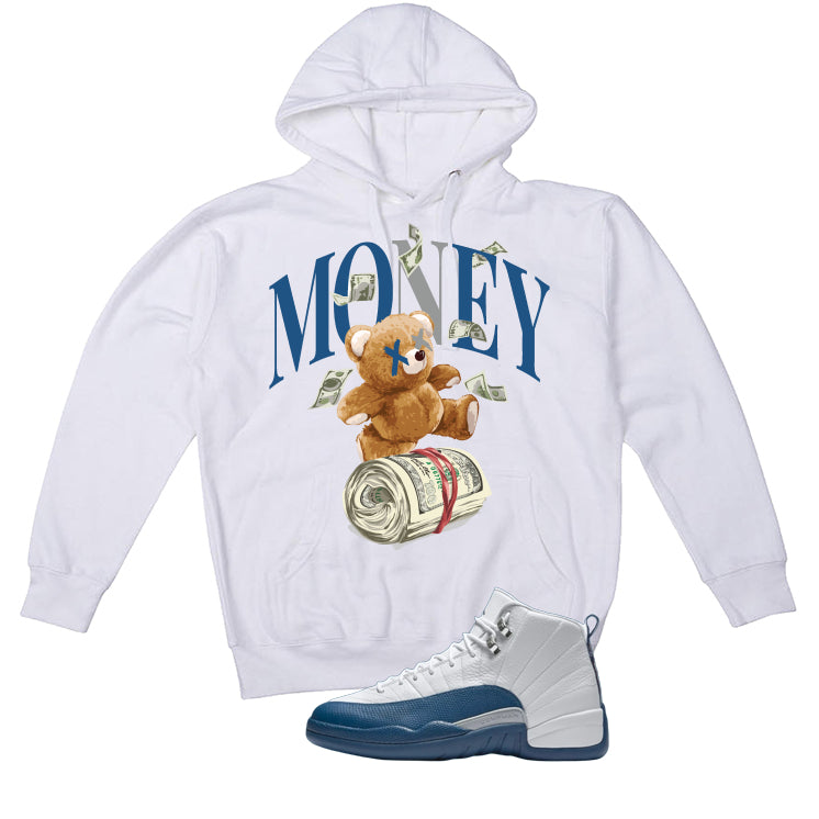 Air Jordan 12 French Blue White T-Shirt (Money Bear Team) product image 3