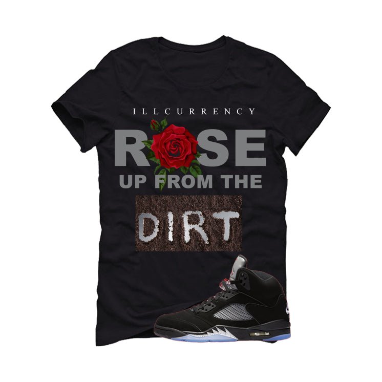 Air Jordan 5 Black Metallic Reimagined T-Shirt (Rose up product image 2