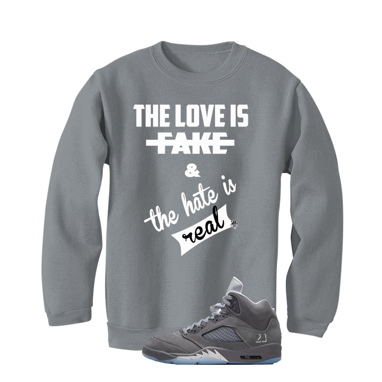 Air Jordan 5 Wolf Grey Matching T-Shirt, Sweatshirts & product image 4