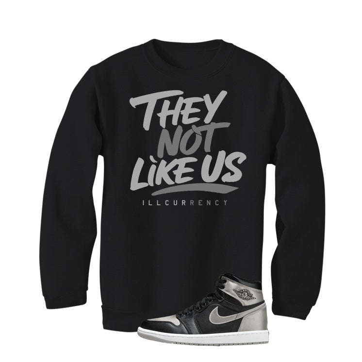 Air Jordan 1 High OG WMNS Satin Shadow Black T-Shirt (They product image 4