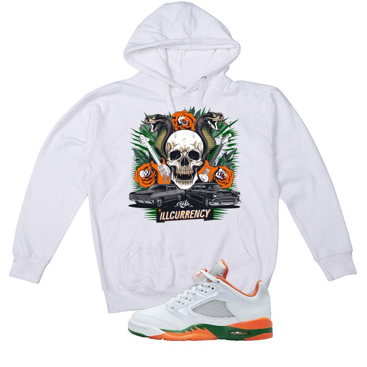 Air Jordan 5 GS Miami Hurricanes White T-Shirt (Vintage product image 3