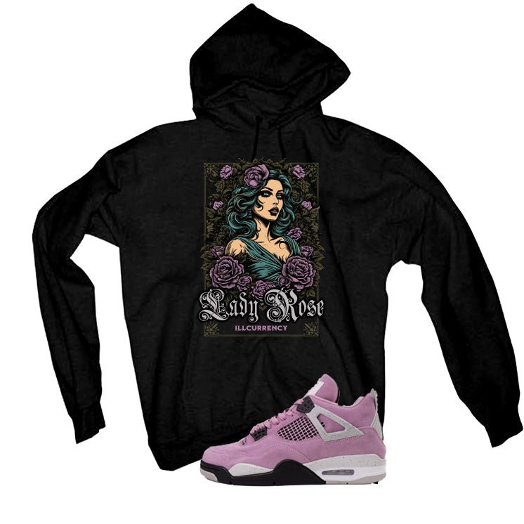Air Jordan 4 WMNS Orchid Black T-Shirt (Lady Rose) product image 3