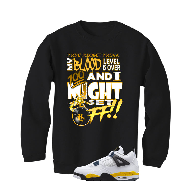 Air Jordan 4 Tour Yellow Matching T-Shirt Black (Set off) product image 4