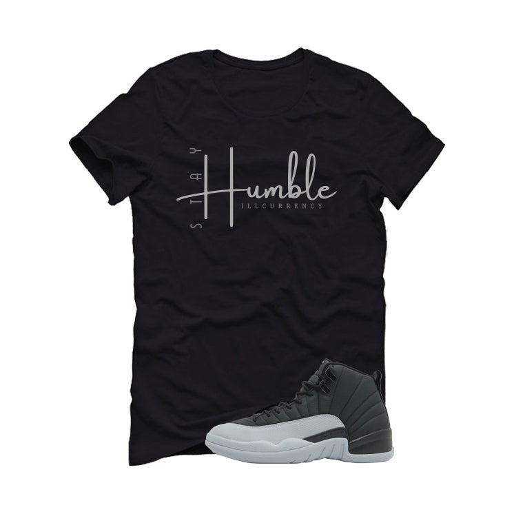Air Jordan 12 Black/Wolf Grey Black T-Shirt (Stay Humble) product image 2