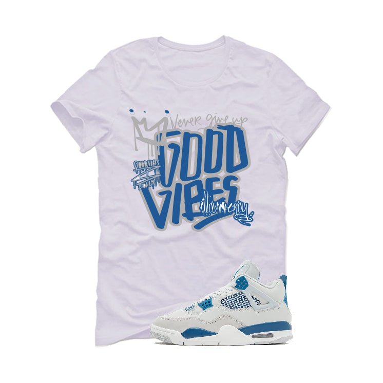 Air Jordan 4 “Military Blue” | illcurrency White T-Shirt product image 2