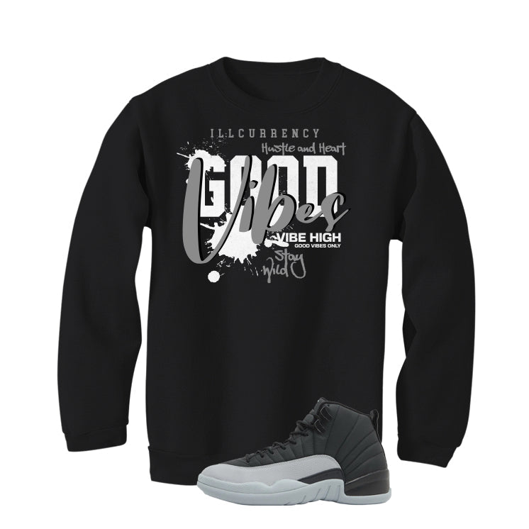 Air Jordan 12 Black/Wolf Grey Black T-Shirt (Vibes) product image 4