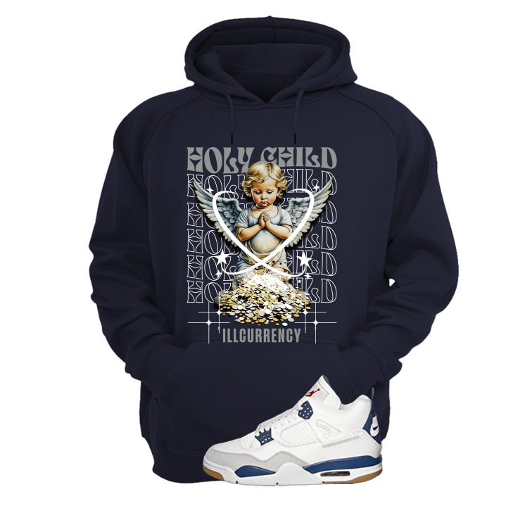 Nike SB x Air Jordan 4 Navy Blue T-Shirt (Holy Child) product image 3