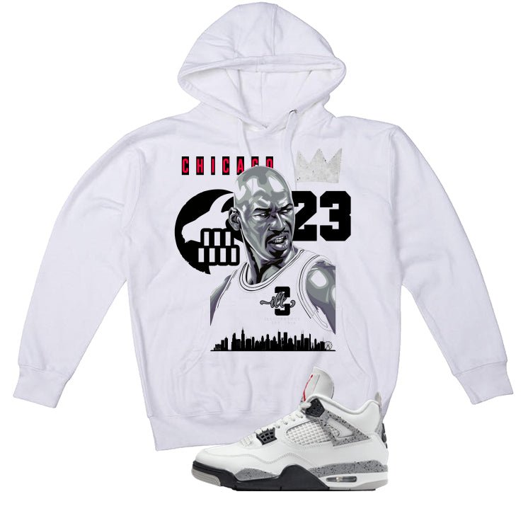 Air Jordan 4 White Cement T-Shirt (Goat)| illcurrency product image 3