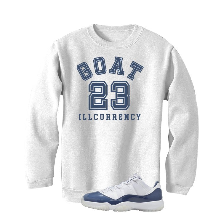 Air Jordan 11 Low Diffused Blue White T-Shirt (GOAT 23) product image 4