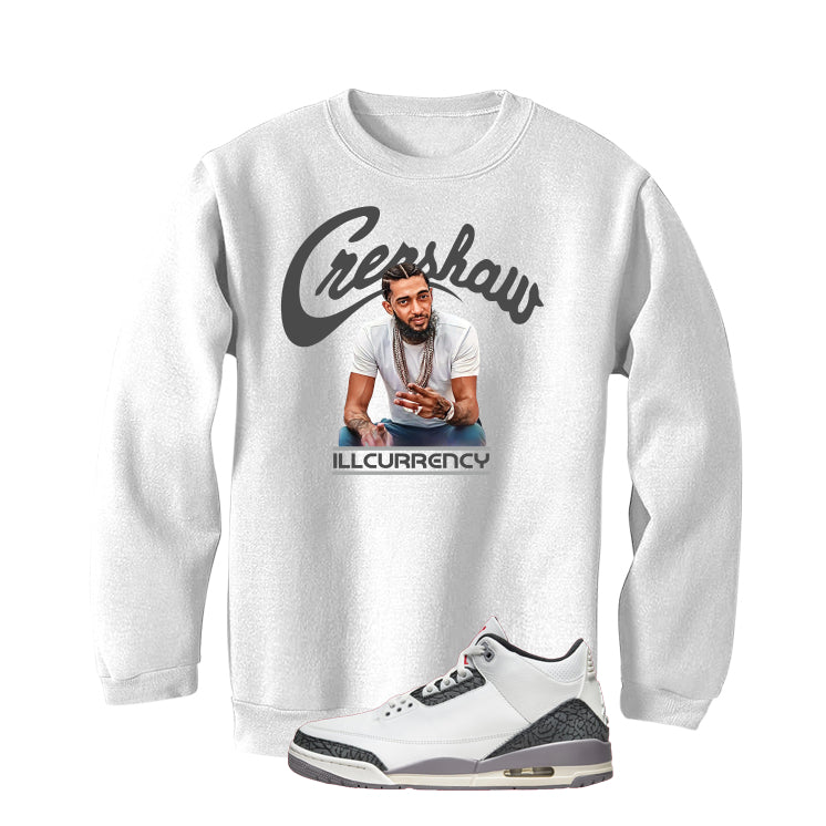 Air Jordan 3 Cement Grey White T-Shirt (Crenshaw) product image 4