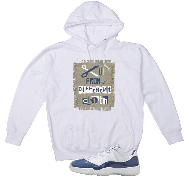 Air Jordan 11 Low Diffused Blue White T-Shirt (Cut from a product image 3