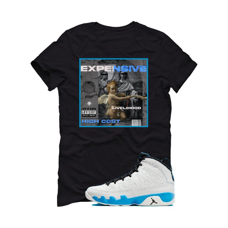 Air Jordan 9 “Powder Blue” | illcurrency Black T-Shirt product image 2