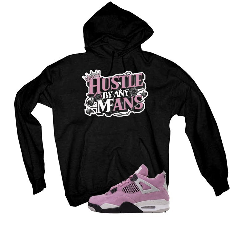 Air Jordan 4 WMNS Orchid Black T-Shirt (Hustle By Any product image 3
