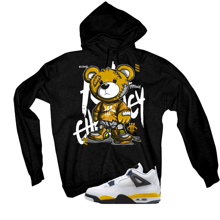 Air Jordan 4 Tour Yellow Matching T-Shirt Black (Stitchez) product image 3