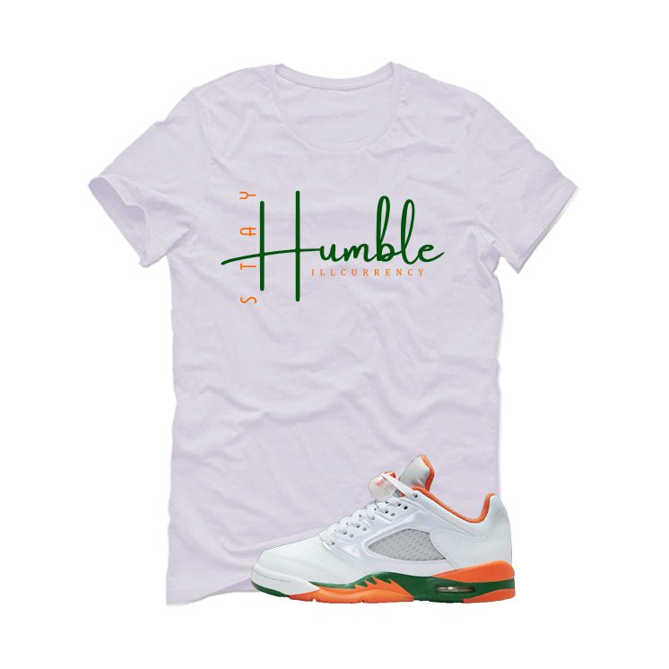 Air Jordan 5 GS Miami Hurricanes White T-Shirt (Stay product image 2