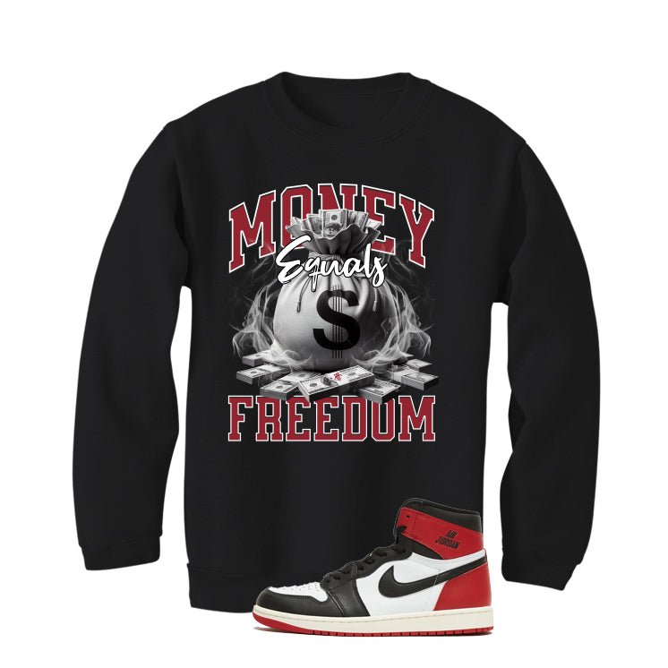 Air Jordan 1 High OG Black Toe Reimagined T-Shirt (Money product image 4
