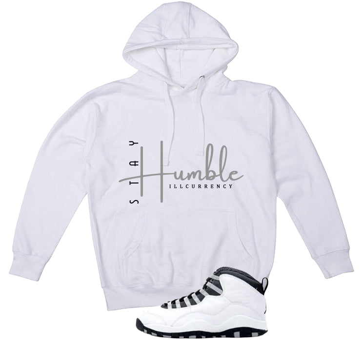 Air Jordan 10 OG Steel White T-Shirt (Stay Humble) product image 3