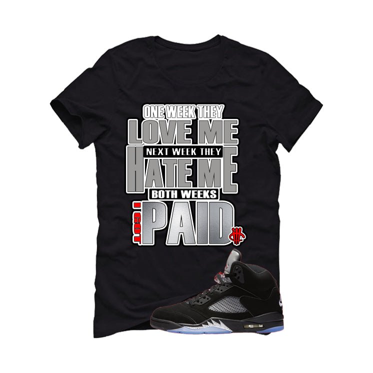 Air Jordan 5 Black Metallic Reimagined T-Shirt (Paid) product image 2