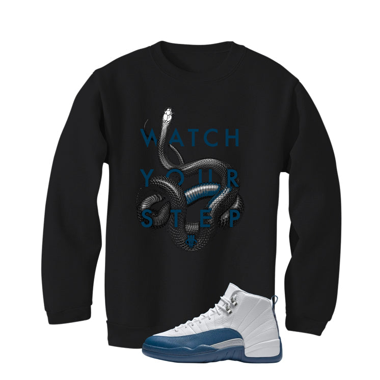 Air Jordan 12 French Blue Black T-Shirt (Watch Your Step) product image 4