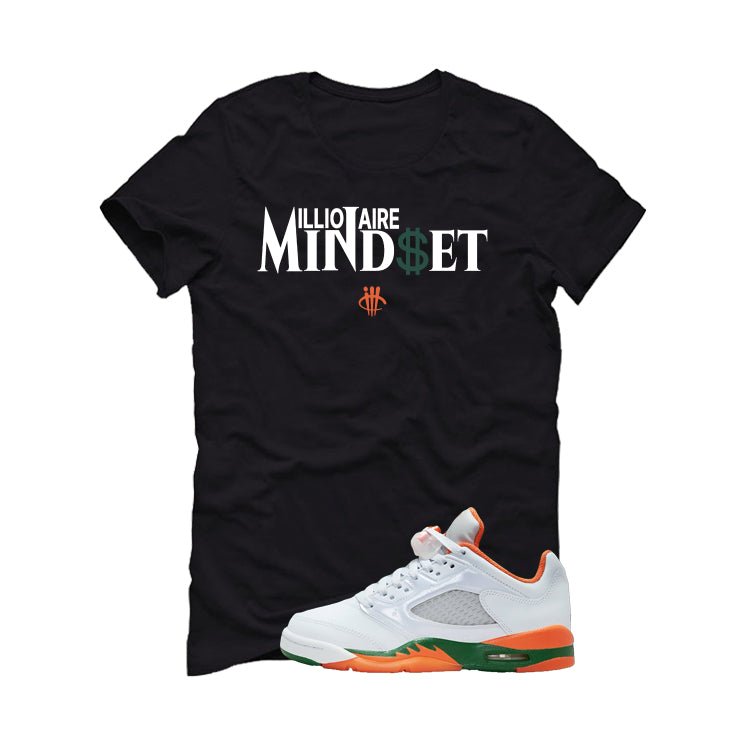 Air Jordan 5 GS Miami Hurricanes Black T-Shirt (Millionaire product image 2