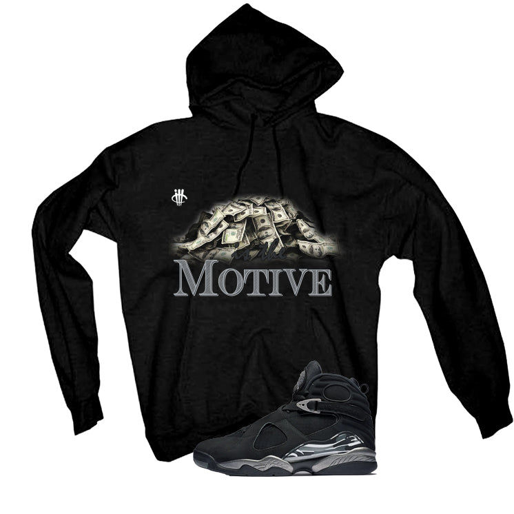 Air Jordan 8 Chrome Matching T-Shirt Black (Money Is The product image 3