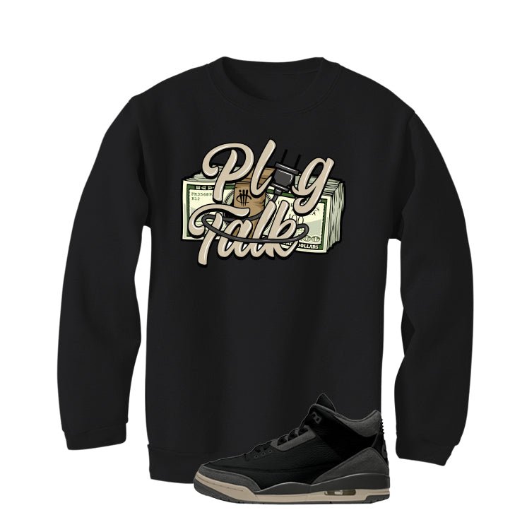 A Ma Maniere x Air Jordan 3 Black T-Shirt (PLUG TALK) product image 4