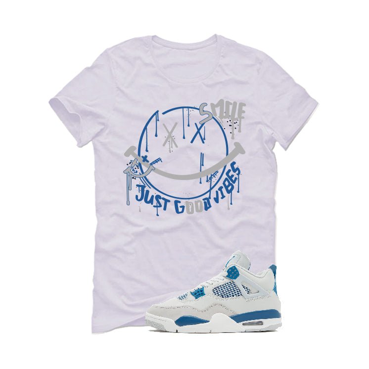 Air Jordan 4 “Military Blue” | illcurrency White T-Shirt product image 2