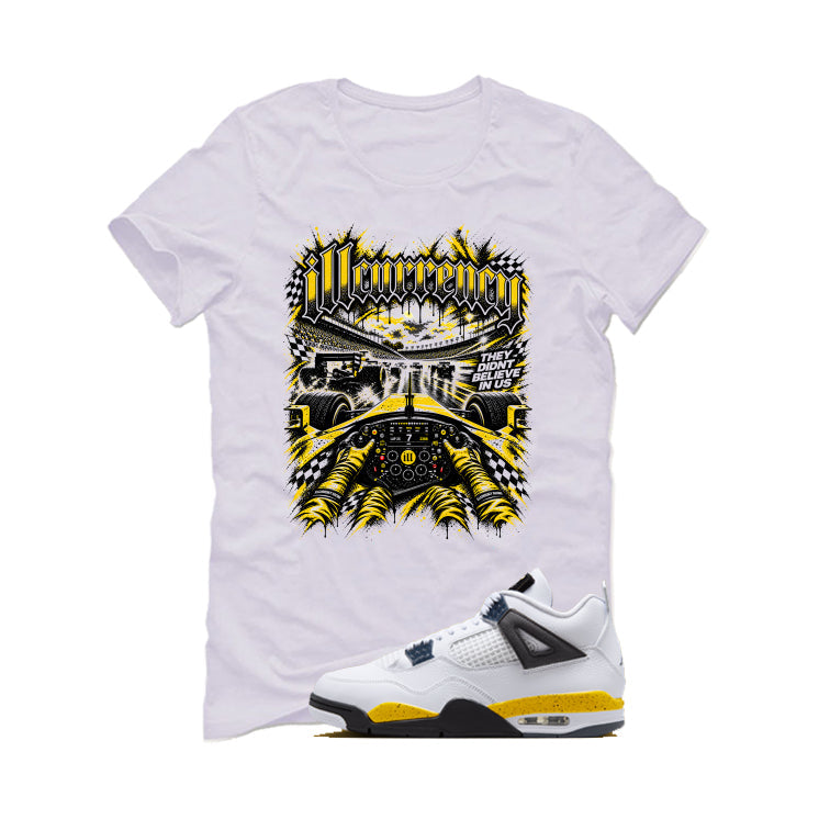 Air Jordan 4 Tour Yellow Matching T-Shirt illcurrency Racing product image 2
