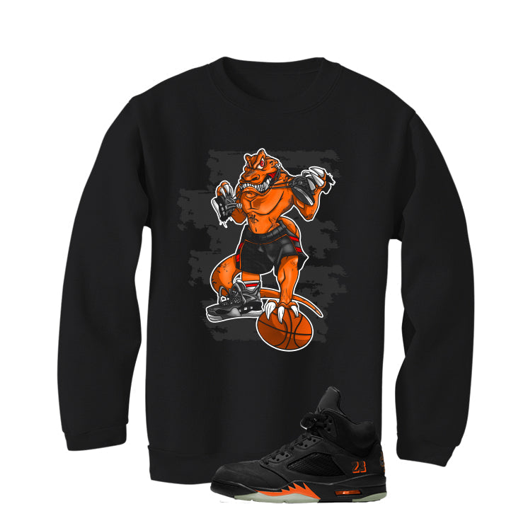 Air Jordan 5 Halloween Matching T-Shirt Insane Raptor product image 4