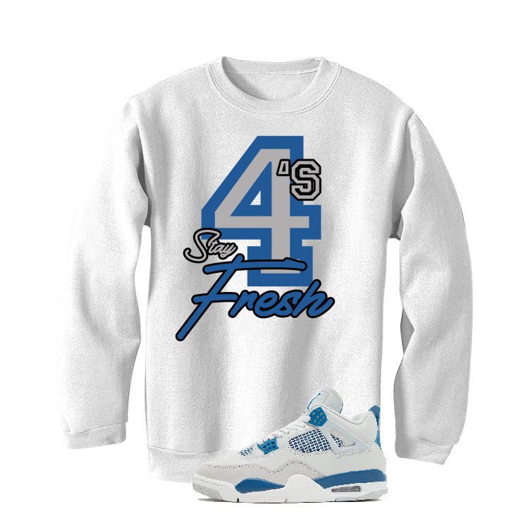 Air Jordan 4 “Military Blue” | illcurrency White T-Shirt product image 4