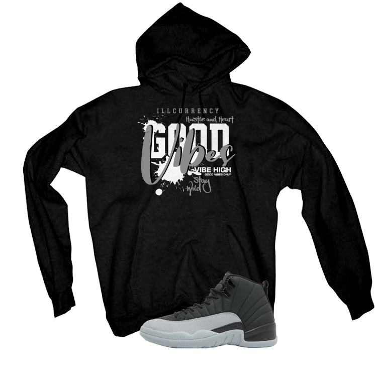 Air Jordan 12 Black/Wolf Grey Black T-Shirt (Vibes) product image 3