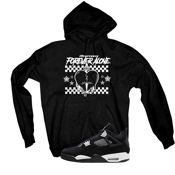 Air Jordan 4 White Thunder Black T-Shirt (Forever Alone) product image 3