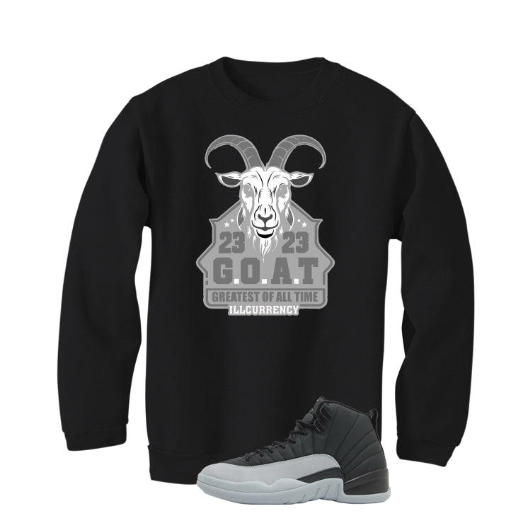 Air Jordan 12 Black/Wolf Grey Black T-Shirt (GOAT 23) product image 4
