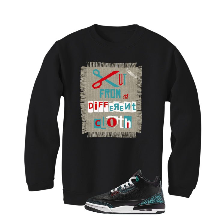 Air Jordan 3 GS Moto Black T-Shirt (Cut from a different product image 4