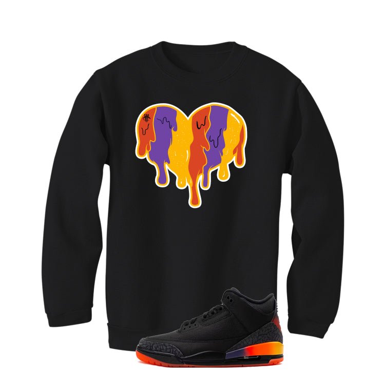 J Balvin x Air Jordan 3 Rio Black T-Shirt (Heart) product image 3
