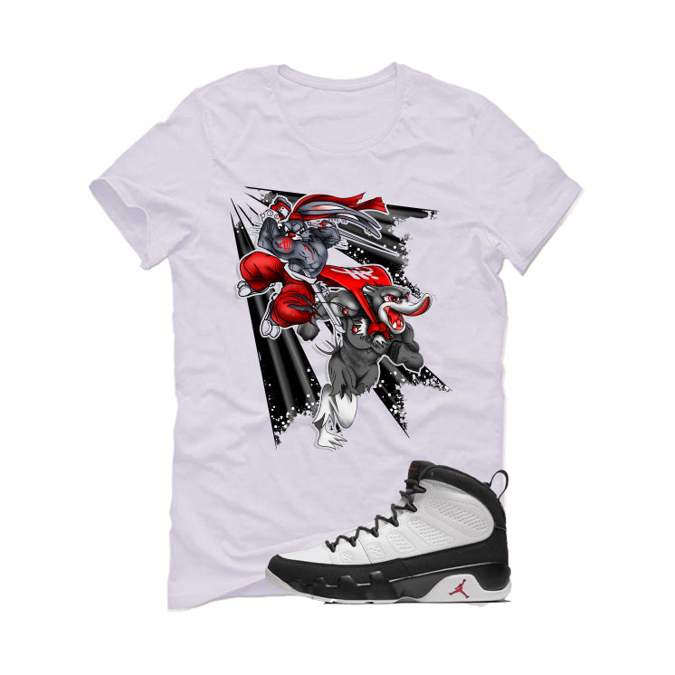 Air Jordan 9 OG Space Jam Matching T-Shirt White (Super product image 2