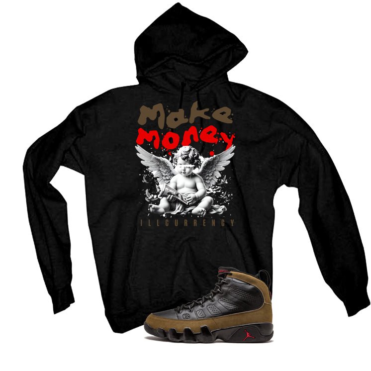 Air Jordan 9 Olive Black T-Shirt (Make Money)| illcurrency product image 3