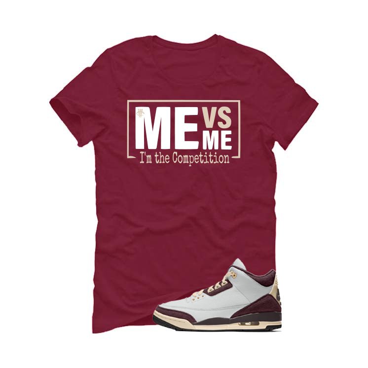 A Ma Maniere x Air Jordan 3 Burgundy Crush Maroon T-Shirt product image 2